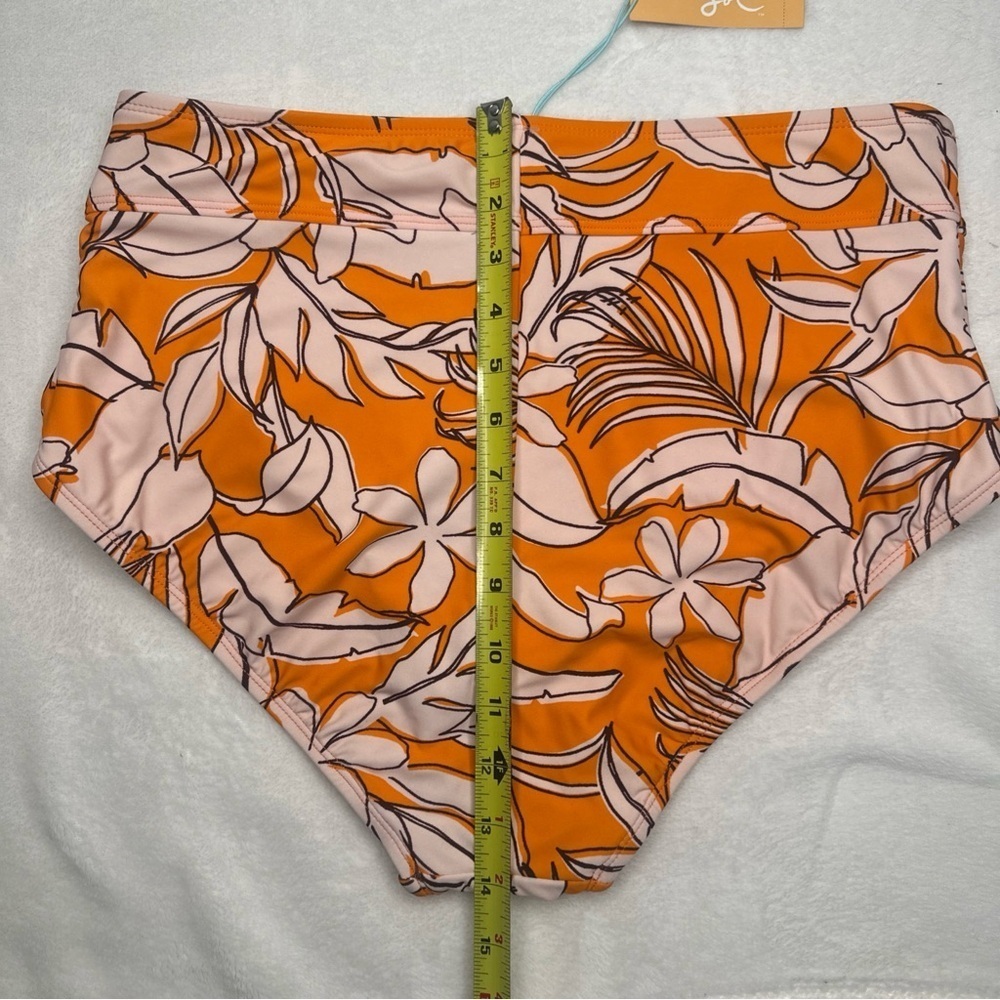 Kona Sol Women's High Waist Full Seat Coverage Bikini Bottom Size L (12-14) - Picture 8 of 11